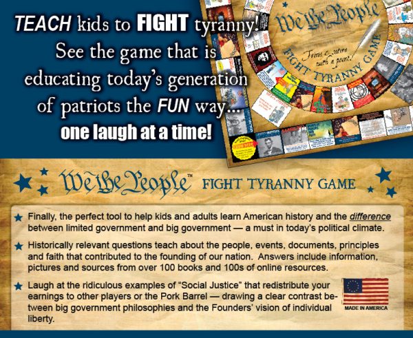 Image of the details about We The People Fight Tyranny Game Made in the USA