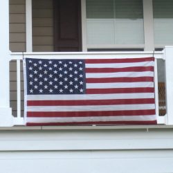 Polycotton Mounted Balcony US Flag Kit