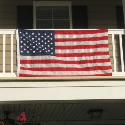 Premium Nylon Mounted Balcony US Flag Kit