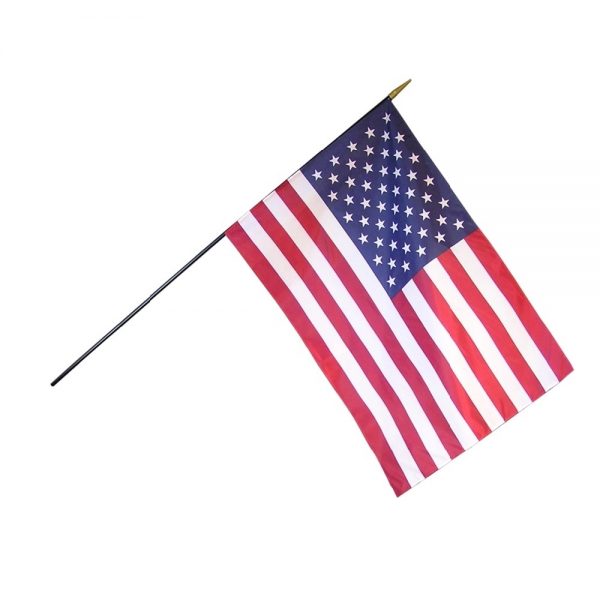 Premium Classroom U.S. Flag with Staff and Wall Bracket