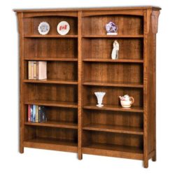 Bridger Mission Open Double Bookcase