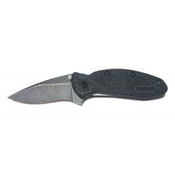 Kershaw SCALLION Drop Point Folding Knife, Blackwash Blade - 1620BLKBW