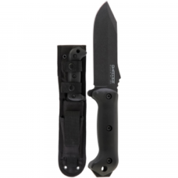 KA-BAR Becker Crewman Clip Point Fixed Blade Knife, 5.5", Black - BK10