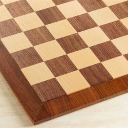 Raised Edge Style 21" Hardwood Player's Chessboard 2.25" Squares JLP, USA