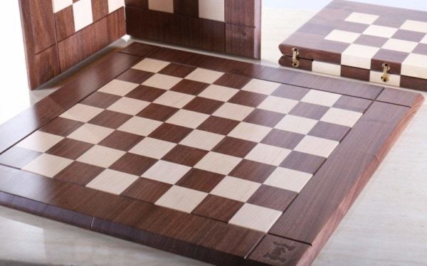 21" Folding Hardwood Player's Chessboard JLP, USA