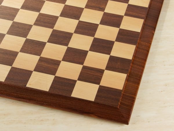 Queen Anne 21" Hardwood Player's Chessboard 2.25" Squares JLP, USA (DISCOUNTED FOR IMPERFECTION)