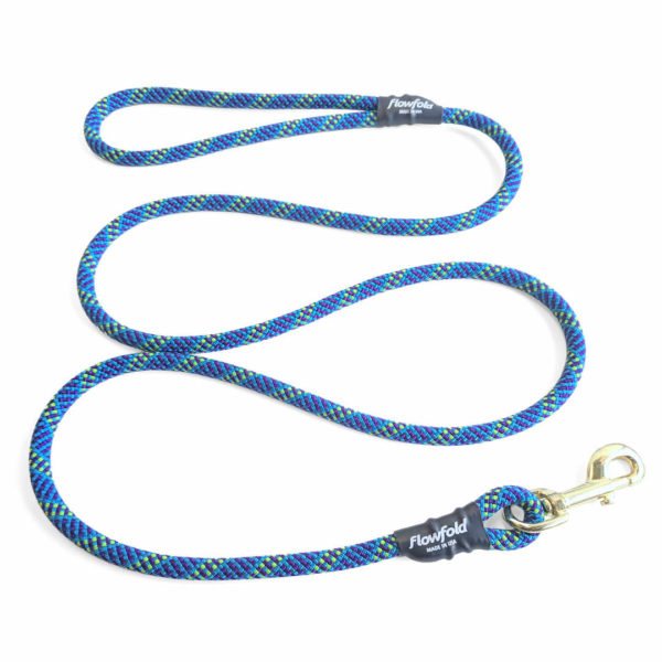 Trailmate Recycled Climbing Rope 4ft Dog Leash (Blue-Purple Rope)