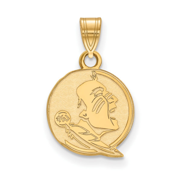 10K Yellow Gold Florida State Small Mascot Pendant