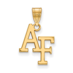 10k Yellow Gold Air force Academy Medium 'AF' Pendant