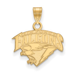 10k Yellow Gold Air force Academy Small Logo Pendant