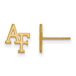 10k Yellow Gold Air force Academy XS (Tiny) Post Earrings