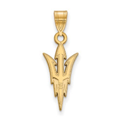 10k Yellow Gold Arizona State Large Logo Pendant