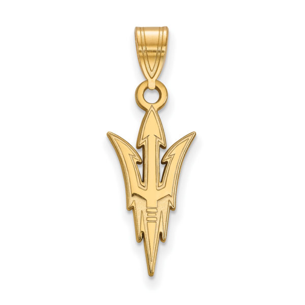 10k Yellow Gold Arizona State Large Logo Pendant