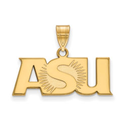 10k Yellow Gold Arizona State Large Pendant