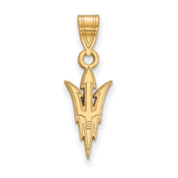 10k Yellow Gold Arizona State Medium Logo Pendant