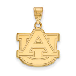 10k Yellow Gold Auburn U Medium 'AU' Pendant