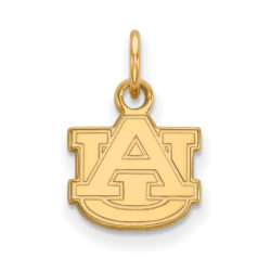 10k Yellow Gold Auburn U XS (Tiny) 'AU' Charm or Pendant