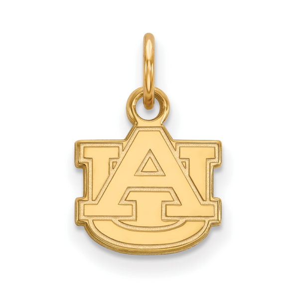 10k Yellow Gold Auburn U XS (Tiny) 'AU' Charm or Pendant