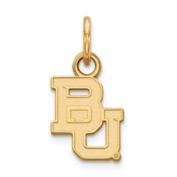 10k Yellow Gold Baylor U XS (Tiny) 'BU' Charm or Pendant