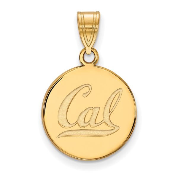 10k Yellow Gold California Berkeley Medium 'Cal' Disc Pendant