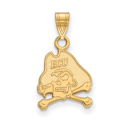 10k Yellow Gold East Carolina U Small Mascot Pendant