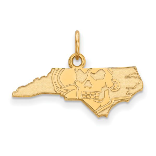 10k Yellow Gold East Carolina U XS (Tiny) Charm or Pendant