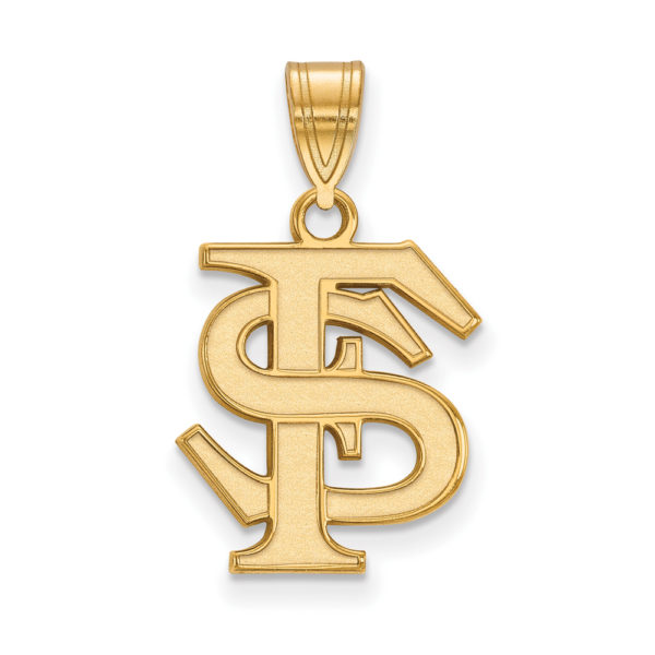 10k Yellow Gold Florida State Medium 'FS' Pendant