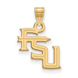 10k Yellow Gold Florida State Small 'FSU' Pendant