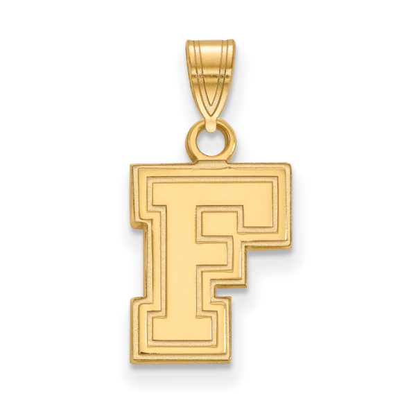 10k Yellow Gold Fordham U Small 'F' Pendant