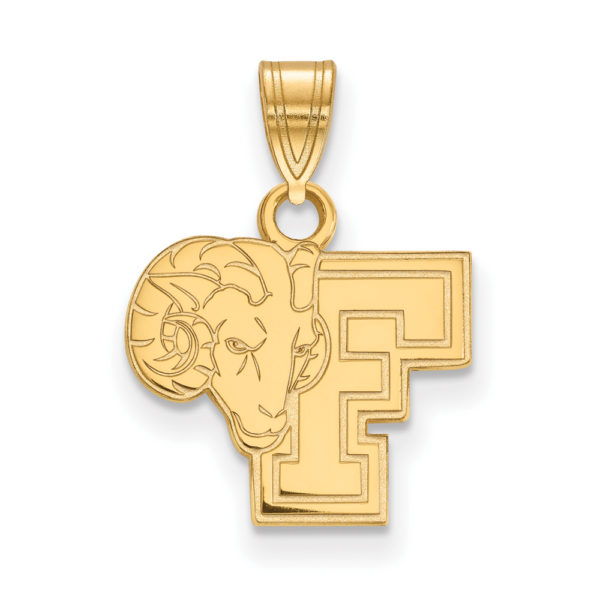 10k Yellow Gold Fordham U Small Pendant