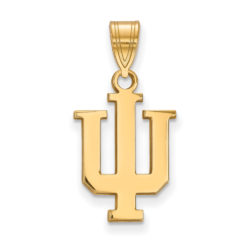 10k Yellow Gold Indiana U Medium Pendant