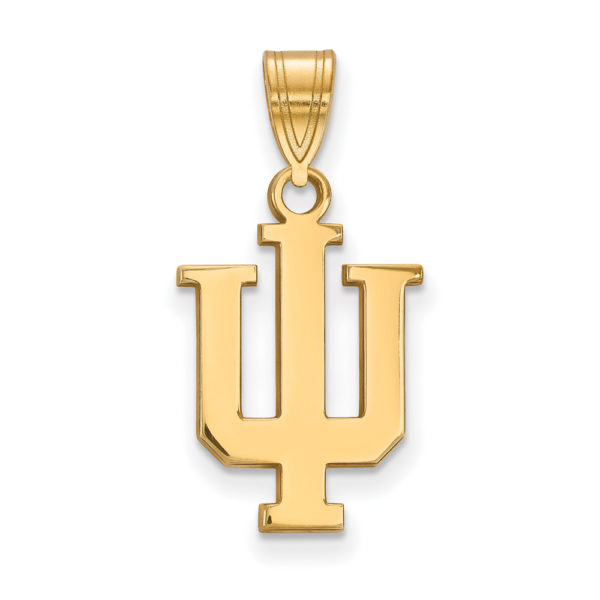 10k Yellow Gold Indiana U Medium Pendant