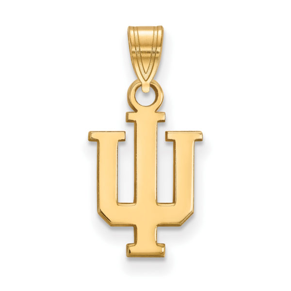 10k Yellow Gold Indiana U Small 'IU' Pendant