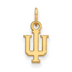 10k Yellow Gold Indiana U XS (Tiny) 'IU' Charm or Pendant