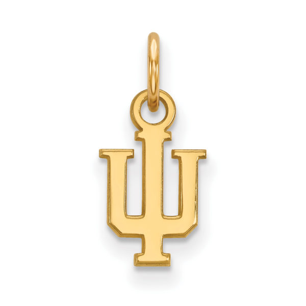 10k Yellow Gold Indiana U XS (Tiny) 'IU' Charm or Pendant