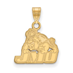 10k Yellow Gold James Madison U Small Logo Pendant