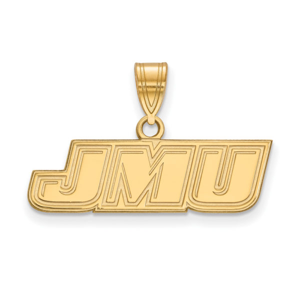 10k Yellow Gold James Madison U Small Pendant