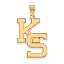 10k Yellow Gold Kansas State XL Pendant