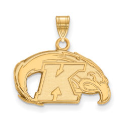 10k Yellow Gold Kent State Small Logo Pendant