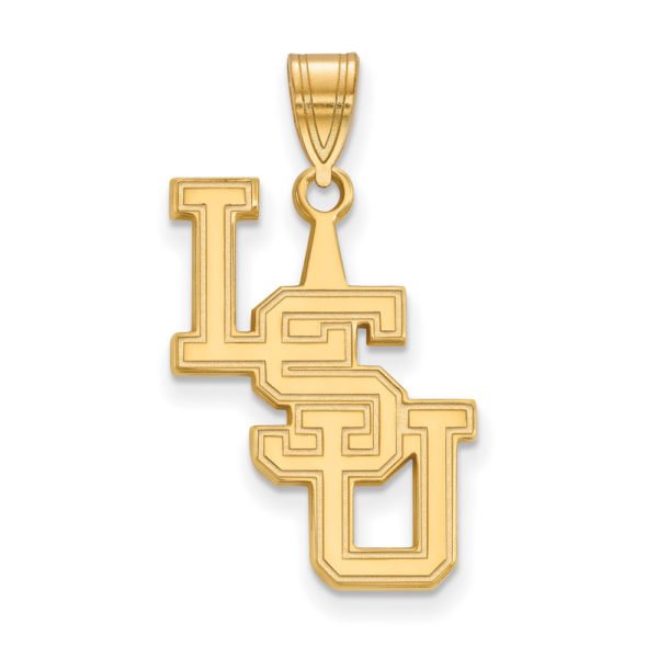 10k Yellow Gold Louisiana State Large Pendant