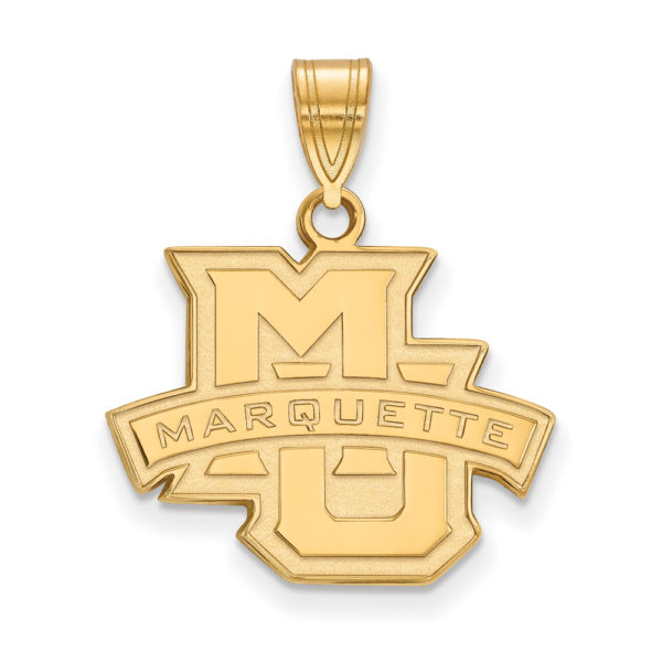 10k Yellow Gold Marquette U Medium Pendant