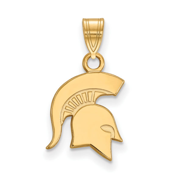 10k Yellow Gold Michigan State Small Logo Pendant