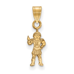 10k Yellow Gold Michigan State Small Spartans Pendant