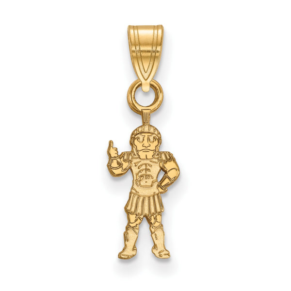 10k Yellow Gold Michigan State Small Spartans Pendant