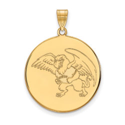 10k Yellow Gold Missouri Western State XL Disc Pendant