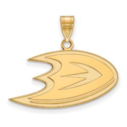 10k Yellow Gold NHL Anaheim Ducks Medium Pendant