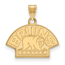 10k Yellow Gold NHL Boston Bruins Small Pendant