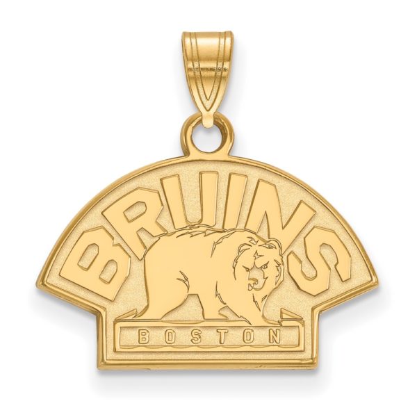 10k Yellow Gold NHL Boston Bruins Small Pendant