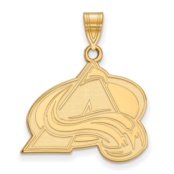 10k Yellow Gold NHL Colorado Avalanche Large Pendant