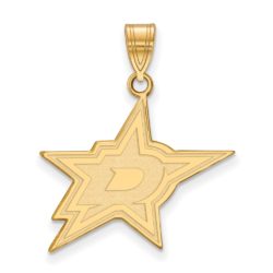 10k Yellow Gold NHL Dallas Stars Large Pendant